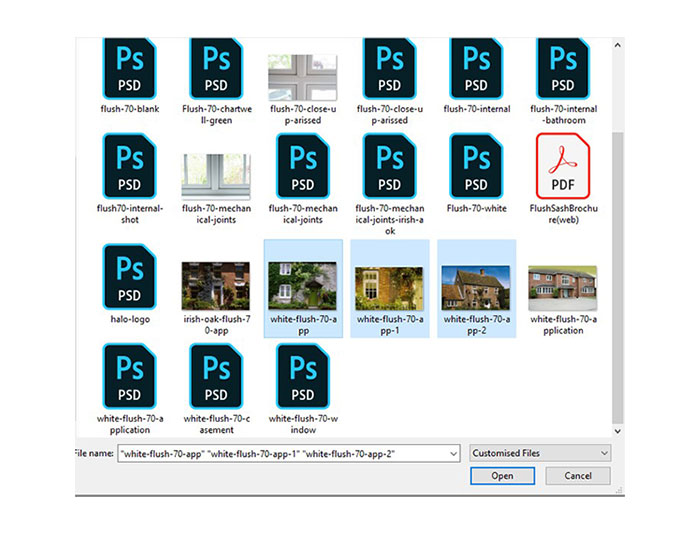 view of files document